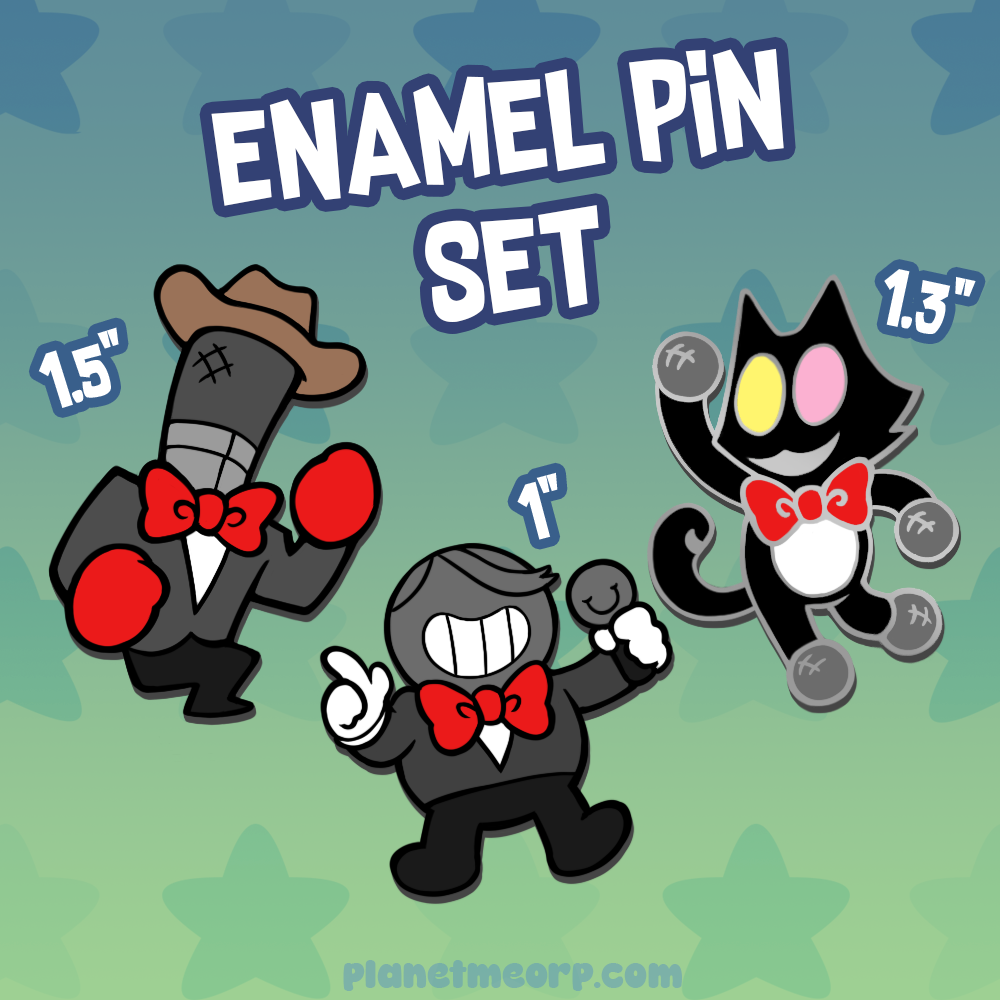 Mike Trio Enamel Pin Set