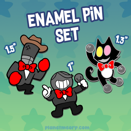 Mike Trio Enamel Pin Set