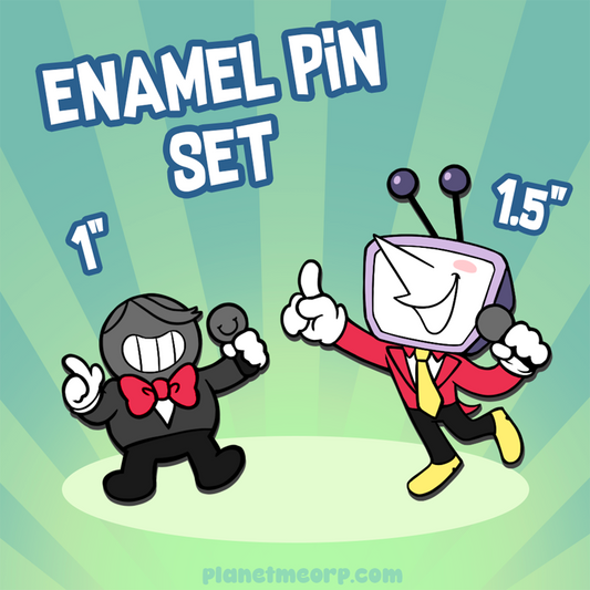 Mike & Tenna Enamel Pin Set