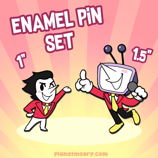 Spamton & Tenna Big Shots Enamel Pin Set